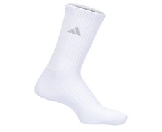 adidas Cushioned 3S Crew Women's Socks 3 Pack Feel the comfort every day in the adidas Cushioned 3S Crew Socks 3 Pack. With soft, breathable fabric material, these Socks feature moisture-wicking yarn to absorb sweat for a fresh feel. The ribbed cuff helps them stay put, while the Cushioned feet allow for forgiving steps. Fabric material  Quarter-length  adidas 3 Stripes branding  White  Fits women's Shoe sizes 5-10 White Sporty Socks, White Cotton School Socks, Adidas Crew Socks, White Breathable Adidas Socks, White Cotton Mid-calf Socks, Rack Room Shoes, White Adidas, Adidas Women, Socks Women