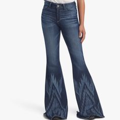 New With Tags. Size 28xl. Extreme Flare. Aztec. Bell Bottom. Ariat Jeans, Women Activities, Womens Flare Jeans, The Dance, Mid Rise Jeans, Dance Floor, Premium Denim, High Rise Jeans, Western Wear