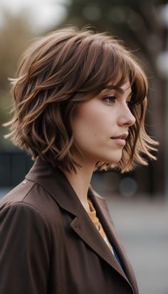 Layered Shaggy Bob, Shaggy Bob Haircut, Shaggy Bob, Choppy Bob Hairstyles, Chin Length Hair, Messy Short Hair, Short Wavy Hair, Short Hair Haircuts, Short Hair With Layers