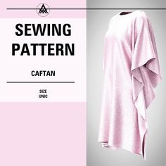 a pink shirt with the words sewing pattern written in black on it and an image of a