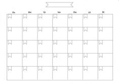 a printable calendar with arrows on the front and back sides, for each month