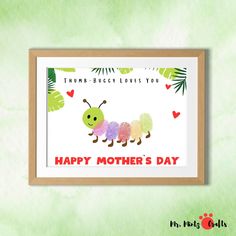 a card with the words happy mother's day written on it and an image of a