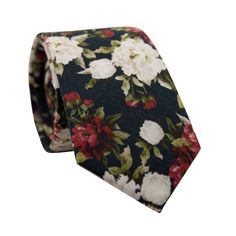 DAZI - Crimson Rose - Floral Skinny Tie Funny Groomsmen Gifts, Four In Hand Knot, Crimson Rose, Groomsmen Gift Set, Green Tweed, Boys Ties, Wedding Groomsmen, Cool Ties, Fabric Swatches