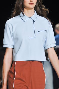 gaptoothbitch: LACOSTE SS 2014 Áo Blu, Ralph Macchio, Shirt Detail, Mode Inspiration, Look Fashion, Piping, Fashion Inspo