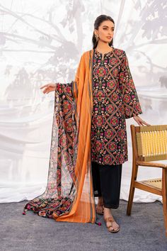 Nishat Linen 42302019 Freedom To Buy Black Digital Print Workwear Sets, Black Cotton Lawn Suit For Work, Black Long Sleeve Lawn Suit For Work, Multicolor Digital Print Lawn Suit For Work, Traditional Black Lawn Suit For Spring, Black Cotton Lawn Suit For Summer, Spring Black Lawn Suit With Digital Print, Multicolor Cotton Lawn Suit For Workwear, Traditional Black Lawn Suit For Summer