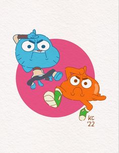 Gumball And Darwin Painting Canvas, Amazing World Of Gumball Tattoo Ideas, Gumball And Darwin Sketch, Gumball And Darwin Painting, Darwin Fanart Human, Gum Ball And Darwin, Gumball And Darwin Tattoo, Gumball And Darwin Drawing, Gum All And Darwin