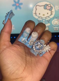 Extra Duck Nails, Left On Seen, Dark Snow, Hello Kitty Charm, Junk Nails, Duck Nails