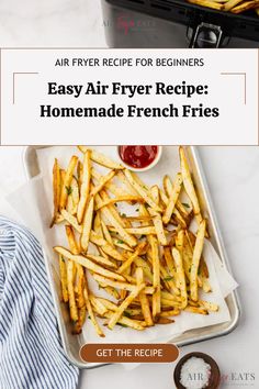 air fryer recipe for beginners easy air fryer recipe homemade french fries get the recipe