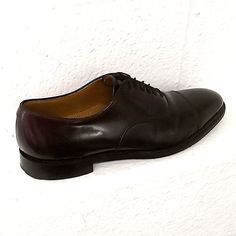 Size 12 Slim Business Oxford Dress Shoes With Closed Toe, Goodyear Welted Business Oxfords, Classic Low-top Oxfords For Business, Business Brogue Low-top Dress Shoes, Classic Low-top Dress Shoes For Office, Business Dress Shoes With Brogue Detailing, Business Low-top Dress Shoes With Goodyear Welt, Classic Low-top Oxfords For Semi-formal Occasions, Classic Low-top Lace-up Shoes For Business