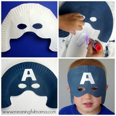 paper plate masks are the perfect way to decorate your child's face