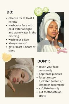 Skin Care Routine Dos And Donts, Skin Care Do And Donts, Health And Beauty Tips Skincare, Tips On How To Get Clear Skin, Tip For Clear Skin, How To Get Your Skin Clear, Best Way To Wash Your Face, Clean Face Tips Clear Skin, What To Do For Clear Skin