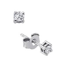 This Sterling Silver Stud Earring is a jewelry box must-have. Made from sterling silver, a natural diamond sits perfectly on a post with push back fastening. Metal: sterling silver Purity: 925 (stamped) Gemstone: natural diamond 0.11 ctw (color - H, clarity - VS1) Width x length: 0.3 x 0.3 cm / 0.12" x 0.12" Backing: friction post The package contains one earring One Earring, Sterling Silver Mens, Sterling Silver Studs, Sterling Silver Earrings Studs, Stud Earring, Silver Earrings Studs, Silver Studs, Rose Gold Plates, Round Diamond