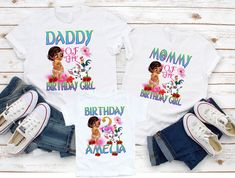 "Moana Birthday Shirts, Moana Family Shirts, Baby Moana Family Birthday Shirt, Personalized Moana Apparel, Birthday Girl T-Shirts, Baby Moana, Family Matching Birthday Shirt, Birthday Tee, Custom Text on Shirts, Birthday Boy, Birthday Girl, Birthday Shirt, Personalized Birthday Theme, Custom Birthday, Birthday Family Shirt, Matching Shirts, Matching Family, Birthday Family P30 ✨DESCRIPTIONS: This listing is for a white personalized shirts for all family member. Are available different sizes see Baby Moana, Matching Birthday Shirts, Birthday Girl T Shirt, Family Birthday Shirts, Personalized Birthday Shirts, Moana Birthday, Unicorn Shirt, Family Birthday, Birthday Party Shirt