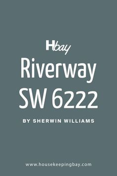 the bay riverway sw6222 logo is shown in white on a gray background