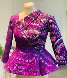 Owambe Styles, Celebrities Quotes, African Blouses, African Print Tops, Ankara Tops, African Wear Dresses