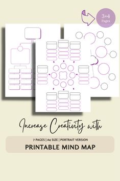 ✨ Elevate your planning and creativity with our Mind Map Template. Click "Add to Cart" and start turning your ideas into action! 💭💡

Get organized and inspired! 🌟📌

***BUNDLE INCLUDES***
- 6 + 1 EXTRA Mind Map Printable Templates
- Portrait orientation
- 210mm x 297 mm
- You can use the templates over and over again
- Print and you can enjoy your mind map to ease you brainstorm an ideas.