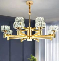 Crystal Living Room Chandelier Chandelier Luxury, Led Crystal Chandelier, Wall Sconces Bedroom, Luxury Dining Room, Sconces Bedroom, Luxury Dining, Ceiling Chandelier