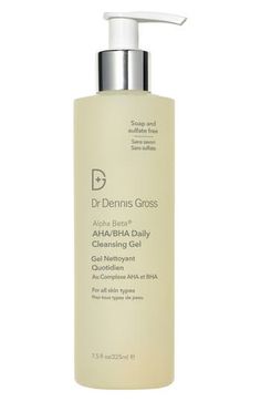 What it is: An essential facial cleansing gel.Who it's for: All skin types.What it does: This pH-balanced, luxurious foaming gel deeply cleanses without stripping skin. Removes dirt, oil and makeup, even around the eyes to unclog pores. Leaves skin soft and supple. How to use: Work cleanser into lather with wet hands and massage into wet face. Rinse and pat dry. 7.5 oz. Paraben-free; phthalate-free; sulfate-free Made in the USA Wet Hands, Dennis Gross, Dr Dennis Gross, Aha Bha, Unclog Pores, Cleansing Gel, Sulfate Free, Body Skin Care Routine, Personal Hygiene