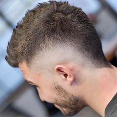 Burst Fade Comb Over, Short Mohawk Fade, 2024 Haircut, Burst Fade Mohawk, Mens Hairstyles Fade