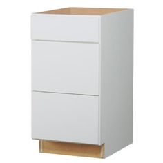 a white cabinet with two drawers on each side