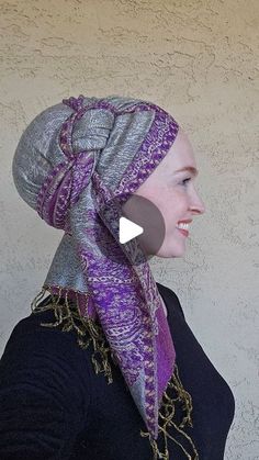 Scarf For Head Wrap, How To Tie A Tichel, Mitpachat Tutorial, How To Wrap Hijab, Tutorial Turban Hijab, How To Wrap A Scarf Around Your Head, Christian Head Covering Style, Tichel Tutorial, Tichel Fashion