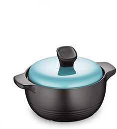 an image of a pan with a lid on the top and bottom, in blue