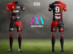 the soccer uniform is designed to look like it has many different designs