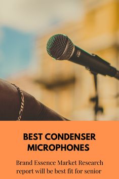 a microphone with the text best condenseer microphones brand essece market research report will be best fit for senior speakers