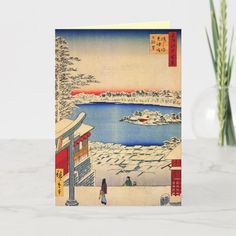 Japanese Christmas Cards - tap, personalize, buy right now! #japanese #christmas #cards, #art, #winter Japanese Christmas Cards, Japanese Greetings, Japanese Christmas, Japanese Holidays, Retro Japanese, Christmas Cards Zazzle, Christmas Card Art, Winter Art, Vintage Christmas Cards