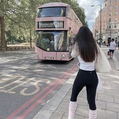 london streets summer city girl aesthetic pink bus Olivia Yang, Pink Pilates Princess Aesthetic, Princess Era, Pink Bus, London Streets, Pink Pilates Princess, Summer City, Pretty Pink Princess