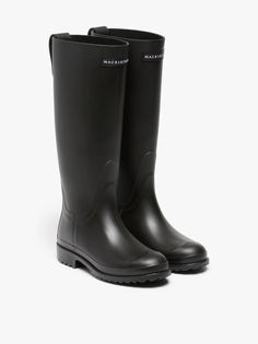 WISTON Black Wellington Boots | LB-1001 | Mackintosh Classic Knee-high Outdoor Boots, Classic Waterproof Workwear Boots, Classic Waterproof Business Boots, Classic Rain Boots For Fall Outdoor, Classic Rain Boots For Outdoor Fall Use, Classic Rain Boots For Fall Outdoor Activities, Classic Round Toe Boots For Rainy Weather, Classic Waterproof Rain Boots With Round Toe, Classic Black Waterproof Boots