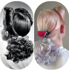 Vintage Hair Styles, 1950 Hair, 40s Hair, 1940's Hair, Hairstyles Retro, Pin Curl, Retro Updo, Vintage Hairstyle