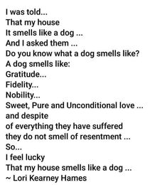 the poem is written in black and white with an image of a dog's face