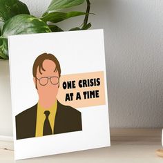 the office quote art board print