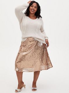 Champagne Metallic Sequin Midi SkirtChampagne Metallic Sequin Midi Skirt, CHAMPANGE METALLIC Sequin Midi Skirt, Skirt Images, Plus Size Cardigans, Fitted Wedding Dress, Trendy Fashion Outfits, Holiday Outfit, Pinterest Outfits, Pinterest Fashion, Comfy Sweaters