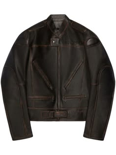 THE DETAILS

Courrèges
Racer Patina leather jacket

Made in France

Highlights
chocolate brown
calf leather
distressed effect
embossed logo to the front
baseball collar
front zip fastening pockets
long sleeves
leather straps
straight hem
Composition
CALFSKIN 100%

Washing instructions
Read Manufacturer Guidelines

Product IDs
FARFETCH ID: 19364545

Brand style ID: 223LBL102CV0018 Designer Fitted Brown Biker Jacket, Designer Brown Leather Jacket With Zipper Closure, Masc Clothing, Luxury Vintage Brown Leather Biker Jacket, Luxury Brown Biker Jacket With Zipper Closure, Luxury Vintage Brown Leather Outerwear, Leather Jacket Brown, Fw 2024, Clothes Wishlist