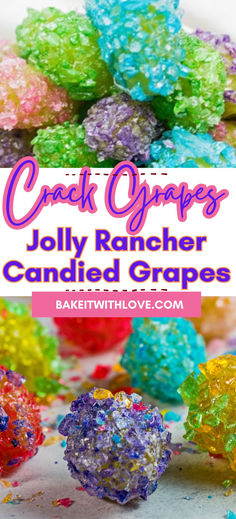 Crack Grapes How To Make Frozen Candy Grapes, How To Make Candied Grapes With Jolly Ranchers, How To Make Candy Grapes With Jolly Ranchers, Making Candied Fruit, Frozen Candy Grapes With Jello, Candied Grapes Jolly Rancher Recipe, Jolly Rancher Candy Grapes, How To Make Jolly Rancher Grapes, Candy Covered Fruit Recipe