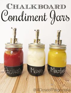 three jars with soap dispensers in them