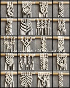 the instructions to make a macrame wall hanging