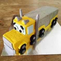 Truck Cake Kit - DIY Birthday Cake - Semi Trailer Cake Semi Birthday Cake, Truck Birthday Cake, Diy Birthday Cake, Cake Templates