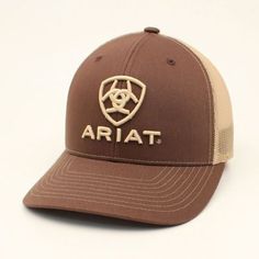 Ariat Men's R112 Center Shield Baseball Cap, Brown, A300003102 Ariat Hats, Richardson Hats, Mens Hats Baseball, Fitted Baseball Caps, Western Boots For Men, Men Baseball Cap, Toddler Boots, Baseball Caps Mens, Denim Pants Women