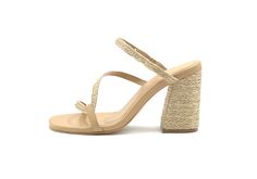 Details Instantly elevate your look with the Kaanas Bali Heels! These strappy heels are a slide on style with a 3 3/4” heel wrapped in gold and natural yute fibers. Color: Gold/Tan Content + Care Sole: Leather / Upper: Natural Fibers Wipe clean with soft cloth. Size + Fit Fit runs true to size. Half sizes should size up if regular-wide width or size down if narrow width. Coin Anklet, Bali Silver, Slide On, Gold Bar, Elevate Your Look, The Vamps, Gold Coins, Strappy Heels, Natural Fibers