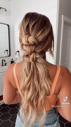 Hair Ideas Easy Step By Step, Long Hair Up Styles, Hair Up Styles For Work, Updo Hairstyles For Work, Easy Work Hairstyles, Mane Hair, Hoco Hair Ideas Short, Hoco Hair Ideas Ponytail, Hair Tutorials For Medium Hair