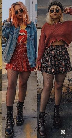 Edgy Nerd Outfits, Edgy Plaid Skirt Outfit, How To Dress Up Band Tees, Modern Muse Outfit, Bold Fall Outfits, Plus 90s Fashion Outfits, Plus Night Out Outfit Plus Size, Vegas Fashion Spring, Mod Style Women Outfits