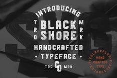 black and white typefaces are displayed in this graphic