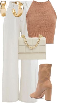 Wedding Anniversary Outfit Ideas, White Pant Outfit, White Pant, Luxe Fashion