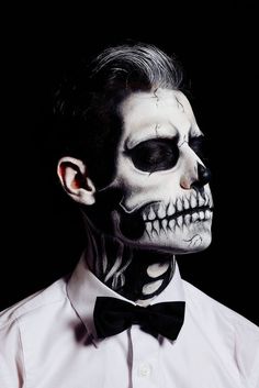 Mens Skull Makeup, Men Skull Makeup, Male Skeleton Makeup, Mens Skeleton Makeup, Male Skull Makeup, Day Of The Dead Makeup Men, Sugar Skull Makeup For Men, Skull Makeup Men, Halloween Makeup For Men