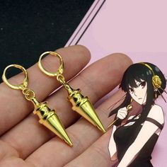 HandmadeMaterial: GoldLength: as showndescribe:Anime Earrings, Cosplay, Anime Cosplay, Cosplay Earrings Anime Merchandise Joel EarringsHope you will love my products as much as I love making them Diy Anime Jewelry, Yor Forger Earrings, Anime Inspired Earrings, Mha Earrings, Anime Merchandise Accessories, Diy Anime Accessories, Anime Stuff To Buy, Anime Accessories Jewelry, Anime Inspired Jewelry