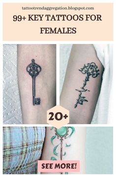 tattoos for females with key tattoo designs on their arms