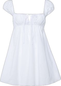 Chemise Dress, Simplest Form, Cotton Voile, Empire Waist, Bodice, Vintage Inspired, Cold Shoulder Dress, White Dress, Outfit Inspo